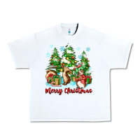 White merry christmas rabbits Urban Heavy Tee - Zillion Design Studio