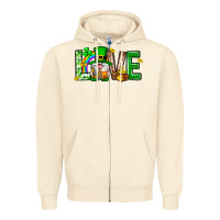 Sandshell Love st. patricks day Zipper Hoodie - Neo Western