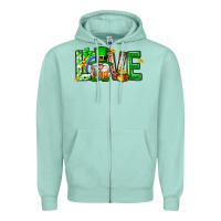 Seafoam Love st. patricks day Zipper Hoodie - Neo Western
