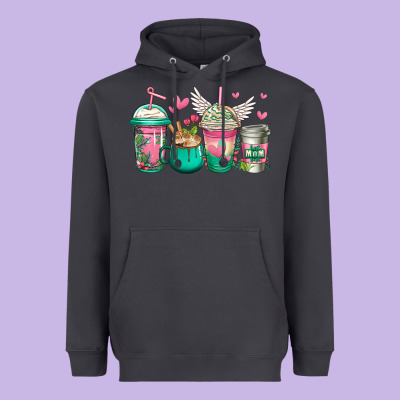 Best Mom Ever Mothers Day Coffee Cups Heavyweight Hoodie Designed By Jasminsmagicworld