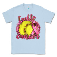 Dusty Blue Tackle Cancer Softball Classic Tee - texasbilliewilder