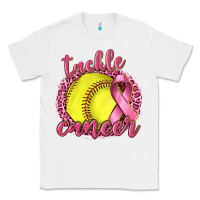 White Tackle Cancer Softball Classic Tee - texasbilliewilder