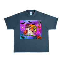 Midnight Navy halloween unicorn Urban Heavy Tee - Zillion Design Studio
