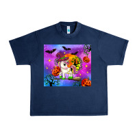 Navy halloween unicorn Urban Heavy Tee - Zillion Design Studio
