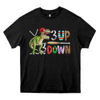 Black 3 up 3 down rex Heavy Core Tee - CowhideDigitalArt