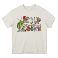 Cream 3 up 3 down rex Heavy Core Tee - CowhideDigitalArt