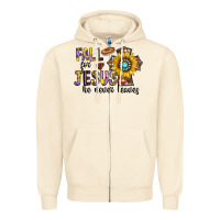 Sandshell fall for jesus he never leaves Zipper Hoodie - CowhideDigitalArt