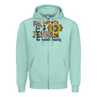 Seafoam fall for jesus he never leaves Zipper Hoodie - CowhideDigitalArt