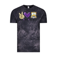 Cloud Black peace love bus driver Vintage Tee - MaliasSmallBusiness