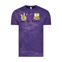 Cloud Purple peace love bus driver Vintage Tee - MaliasSmallBusiness