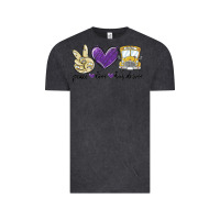 Vintage Black peace love bus driver Vintage Tee - MaliasSmallBusiness