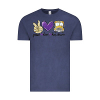 Vintage Denim peace love bus driver Vintage Tee - MaliasSmallBusiness