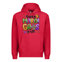 Cardinal happy mardi gras y'all Premium Hoodie - MaliasSmallBusiness