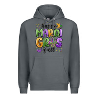 Rock happy mardi gras y'all Premium Hoodie - MaliasSmallBusiness