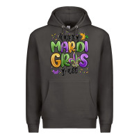 Smoke happy mardi gras y'all Premium Hoodie - MaliasSmallBusiness