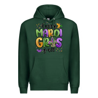 Sports Green happy mardi gras y'all Premium Hoodie - MaliasSmallBusiness