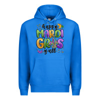 True Royal happy mardi gras y'all Premium Hoodie - MaliasSmallBusiness