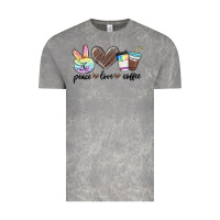 Cloud Rock peace love coffee Vintage Tee - MaliasSmallBusiness