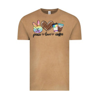 Peace Love Coffee Vintage Tee | Teevron