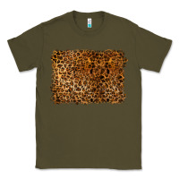 Army Green handdrawn leopard pattern Classic Tee - BarkalooDesign