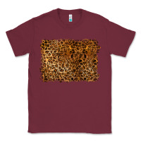 Burgundy handdrawn leopard pattern Classic Tee - BarkalooDesign