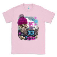 Bubblegum Pink skeleton baby it's cold outside Classic Tee - FaDigitalArtStudio