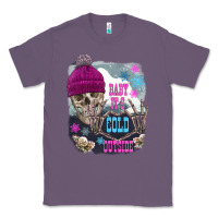 Lavender skeleton baby it's cold outside Classic Tee - FaDigitalArtStudio