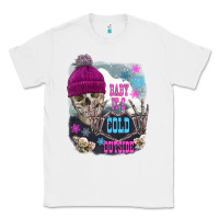 White skeleton baby it's cold outside Classic Tee - FaDigitalArtStudio