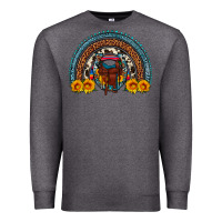 Charcoal Heather saddle sunflower horseshoe rainbow Premium Sweatshirt - Artiststas