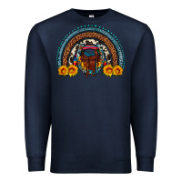 Navy saddle sunflower horseshoe rainbow Premium Sweatshirt - Artiststas