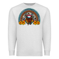 Oatmeal Heather saddle sunflower horseshoe rainbow Premium Sweatshirt - Artiststas