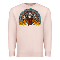Pale Pink saddle sunflower horseshoe rainbow Premium Sweatshirt - Artiststas