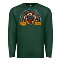 Sports Green saddle sunflower horseshoe rainbow Premium Sweatshirt - Artiststas