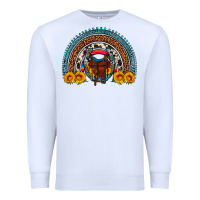 White saddle sunflower horseshoe rainbow Premium Sweatshirt - Artiststas