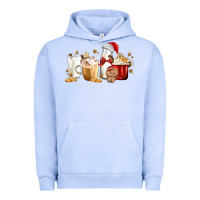 Pigment Grape Ice Christmas Milk and Cookie Latte Coffee Cups Urban Hoodie - MaliasSmallBusiness