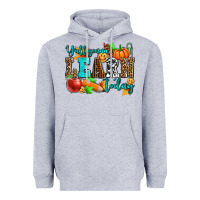 Heather Grey y'all gonna learn today pumpkin and pen Heavyweight Hoodie - AdoDesignShop