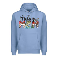 Colony Blue fishing mom Premium Hoodie - MaliasSmallBusiness