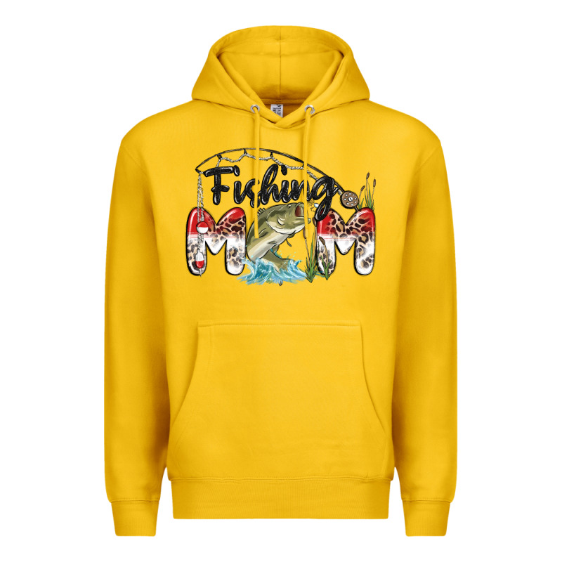 Fishing Mom Premium Hoodie by MaliasSmallBusiness | Teevron