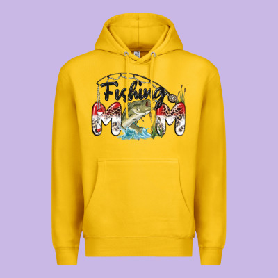 Fishing Mom Premium Hoodie Designed By Maliassmallbusiness