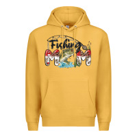 Mustard fishing mom Premium Hoodie - MaliasSmallBusiness