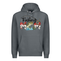 Rock fishing mom Premium Hoodie - MaliasSmallBusiness