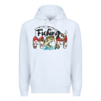 White fishing mom Premium Hoodie - MaliasSmallBusiness