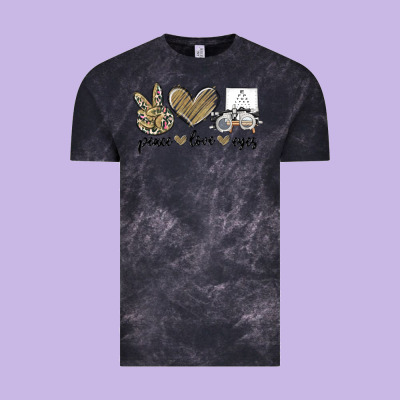 Vintage Tee peace love eyes