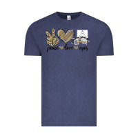 Vintage Denim peace love eyes Vintage Tee - MaliasSmallBusiness