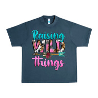 Midnight Navy raising wild things Urban Heavy Tee - texasbilliewilder