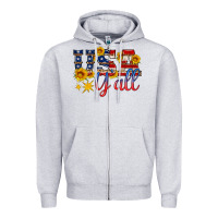 Usa Y All Zipper Hoodie | Teevron