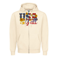 Sandshell usa y all Zipper Hoodie - HRA Design Shop