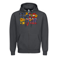 Smoke usa y all Zipper Hoodie - HRA Design Shop