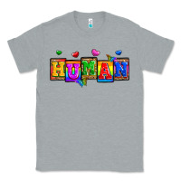 Heather Grey pride human Classic Tee - Zillion Design Studio