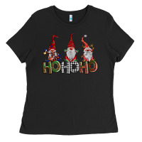 Black ho ho. ho gnomes Ladies Tee - BarkalooDesign